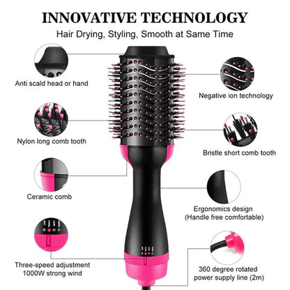 3 in 1 Hair Dryer | Brush | Straightener